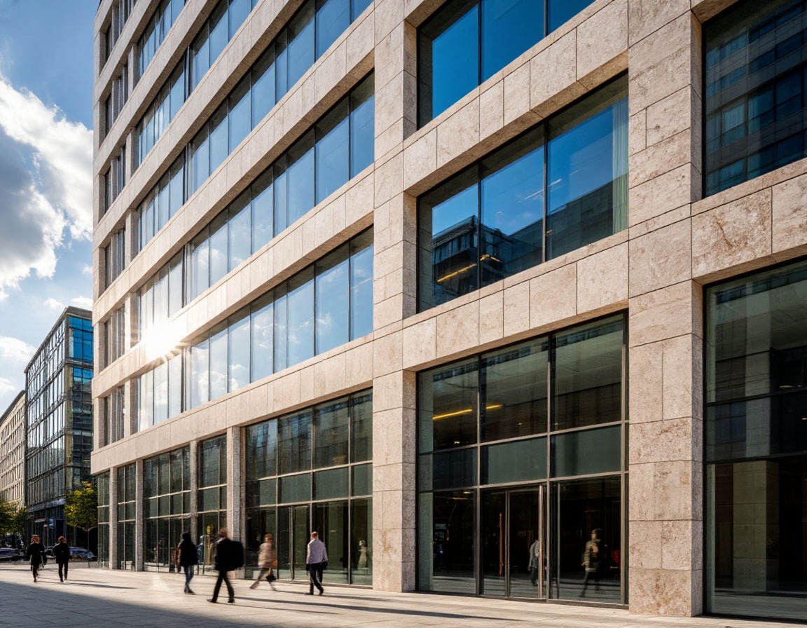 Детали подсистемы вентилируемого фасада из натурального камня