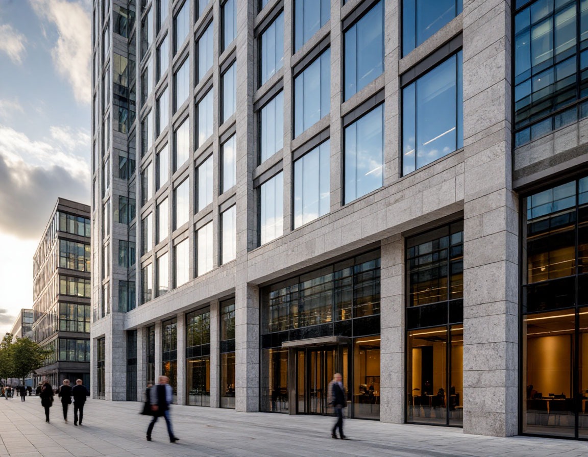 Фрагмент вентилируемого фасада из натурального камня