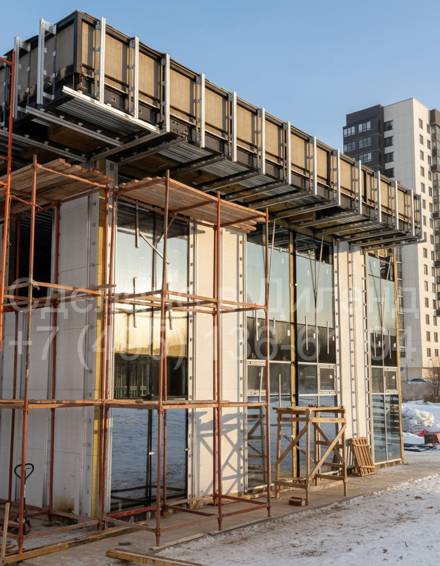 Калькулятор вентилируемого фасада онлайн — пример визуализации нагрузок и подсистемы